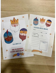 SOBRE + 2 CARTAS REYES MAGOS IMAGEN