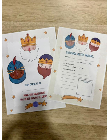 SOBRE + 2 CARTAS REYES MAGOS IMAGEN