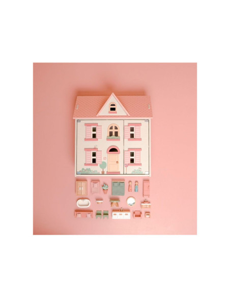 CASA DE MUÑECAS DE MADERA