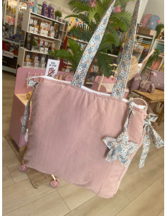 BOLSO MAXI CARAMEL HECHO A MANO 2