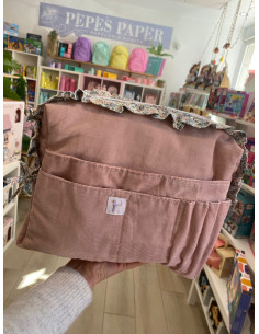 NECESER- ORGANIZADOR CARAMEL HECHO A MANO