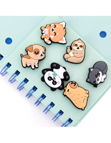 SET DE LIBRETA A5 CON CHARMS VERDE