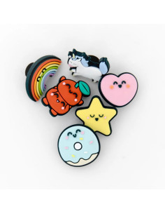 CHARMS - ARCOÍRIS, UNICORNIO, CORAZÓN, ESTRELLA, ROSQUILLA, CEREZAS 2