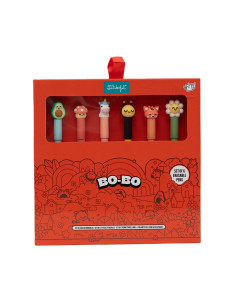 SET DE 6 BOLIS BORRABLES BO-BO - ANIMALES