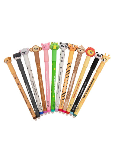 SET DE 12 BOLIS BORRABLES BO-BO - ANIMALES