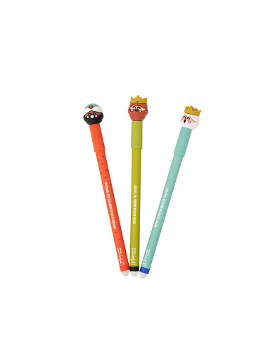 SET DE 3 BOLIS BORRABLES BO-BO - REYES MAGOS