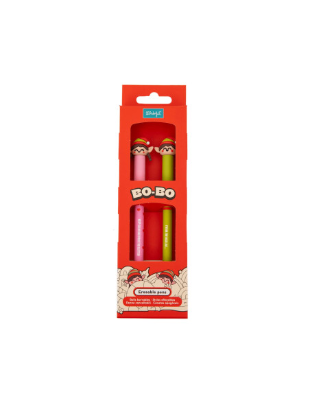 SET DE 2 BOLIS BORRABLES BO-BO - ELFO Y ELFA