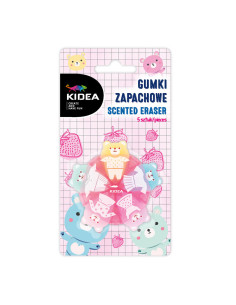 BLISTER 5 GOMAS DE BORRAR PERFUMADAS ANIMALITOS PASTEL