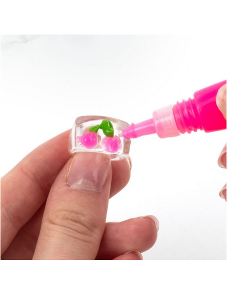 SET MOLDES + GEL PARA DECORAR ANILLOS