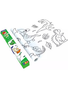 ROLLO GIGANTE PARA COLOREAR DINOSAURIOS 2