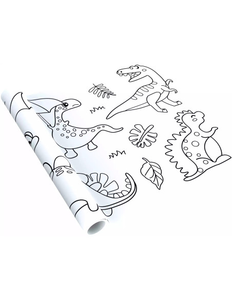 ROLLO GIGANTE PARA COLOREAR DINOSAURIOS