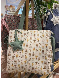 BOLSO MAXI ANIMALS HECHO A MANO