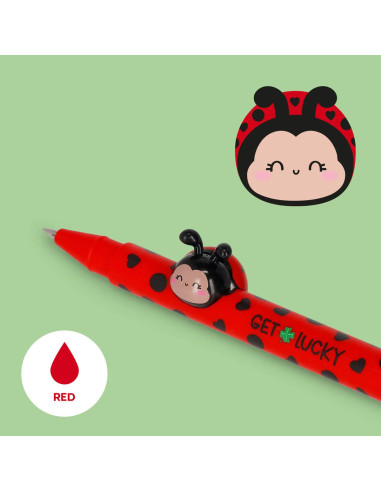 BOLÍGRAFO DE GEL MARIQUITA  «GET LUCKY» – LOVELY FRIENDS LEGAMI