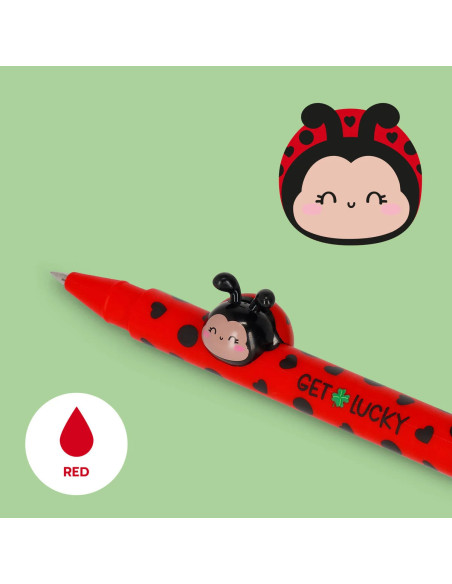 BOLÍGRAFO DE GEL MARIQUITA  «GET LUCKY» – LOVELY FRIENDS LEGAMI