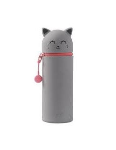 ESTUCHE VERTICAL GREY CAT
