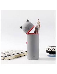 ESTUCHE VERTICAL GREY CAT 2
