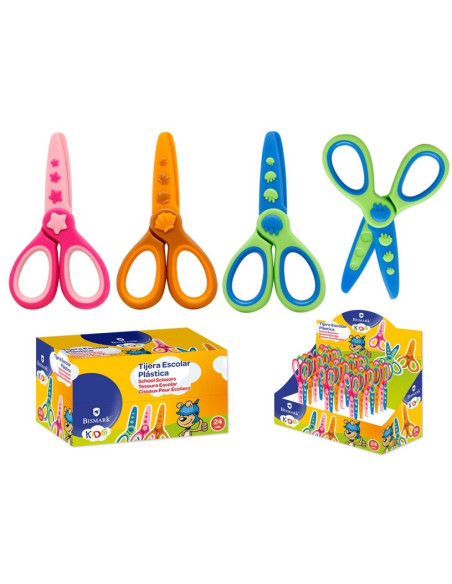 TIJERA ESCOLAR BISMARK KIDS PLASTICA SEA
