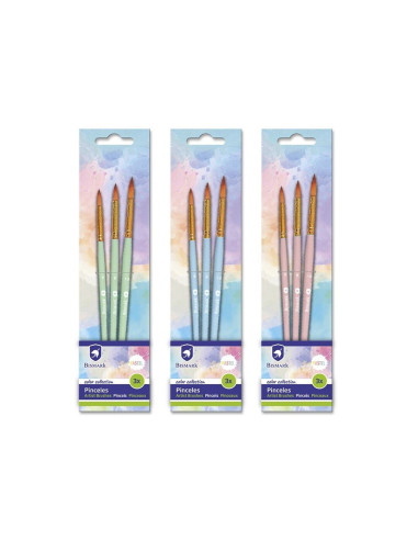 SET 3 PINCELES PASTEL