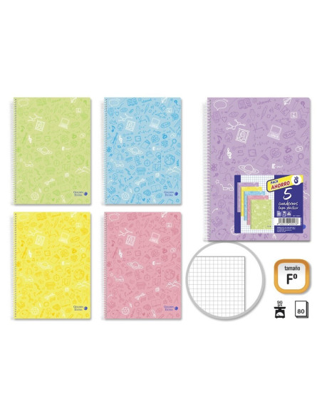 CUADERNO GOLDEN A4 TAPA DE PLÁSTICO
