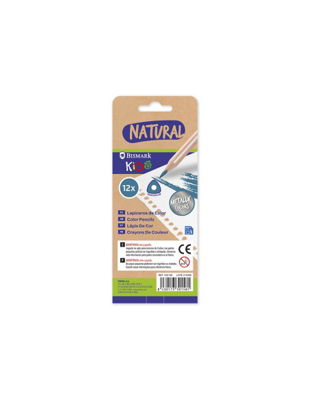 PACK 12 COLORES BISMARK METALICOS