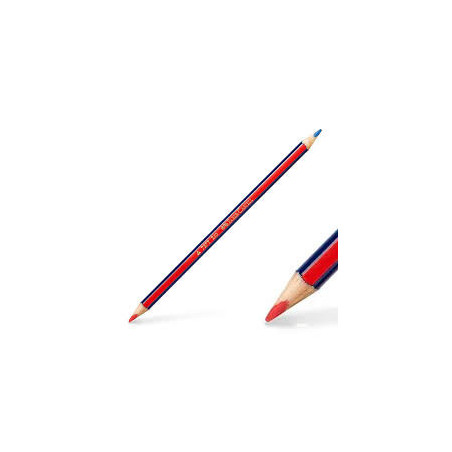 LÁPIZ BICOLOR AZUL-ROJO
