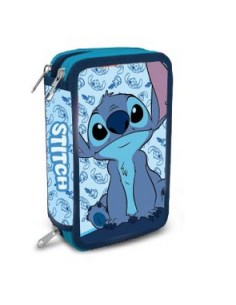 CARTUCHERA DE 3 COMPARTIMENTOS STITCH