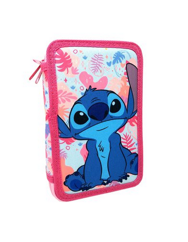 CARTUCHERA DE 3 COMPARTIMENTOS STITCH