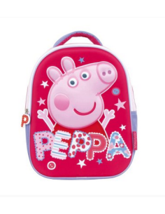 MOCHILA INFANTIL PEPPA PIG 3D