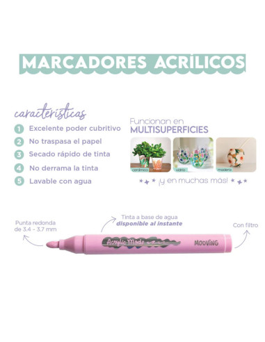 ROTULADOR ACRILICO MOOVING