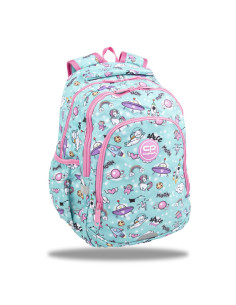 MOCHILA ESCOLAR PASTEL SPACE