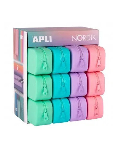 ESTUCHE APLI PASTEL SILICONA NORDIK