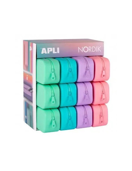 ESTUCHE APLI PASTEL SILICONA NORDIK