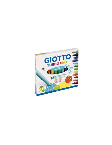 12 ROTULADORES PUNTA GRUESA TURBO MAXI