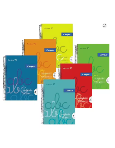 CUADERNO A4 CON GUIA CAMPUS TOP LINE 90