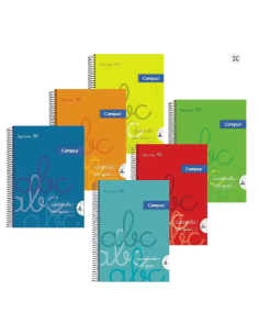 CUADERNO A5 CON GUIA CAMPUS TOP LINE 90
