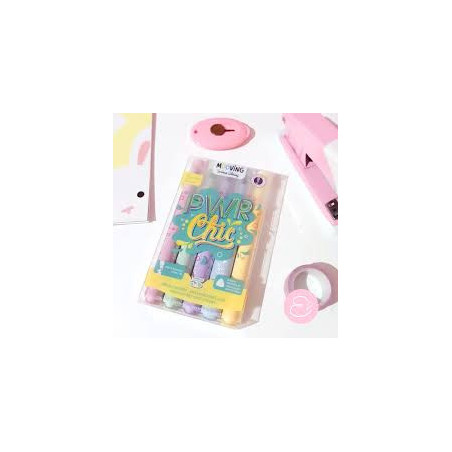 SUBRAYADORES PASTEL PWR CHIC