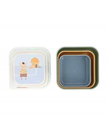 3 CAJAS DE ALMUERZO THE THREE LITTLE PIGS