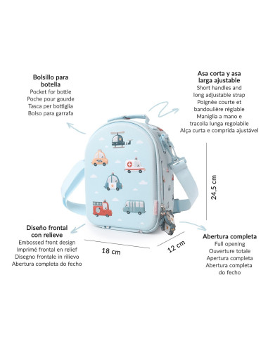 BOLSA MERIENDA TÉRMICA 3D CITY CARS