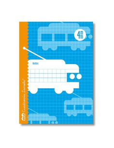 CUADERNO A5 LAMELA CUADROVIA 4MM