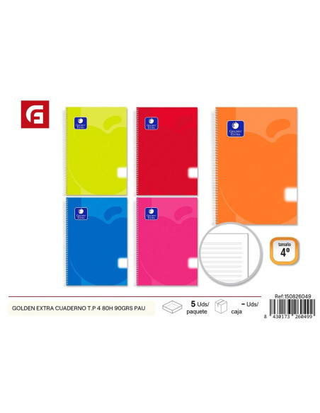 CUADERNO A5 DOS RAYAS